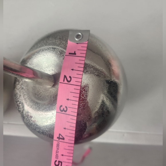 Real Metal Silver Double Cherry Accent Decor. Gorgeous! 12 In - Picture 5 of 12